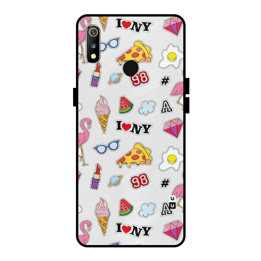 Personnel Quirk Metal Back Case for Realme 3i