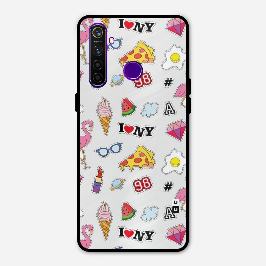 Personnel Quirk Metal Back Case for Realme 5 Pro