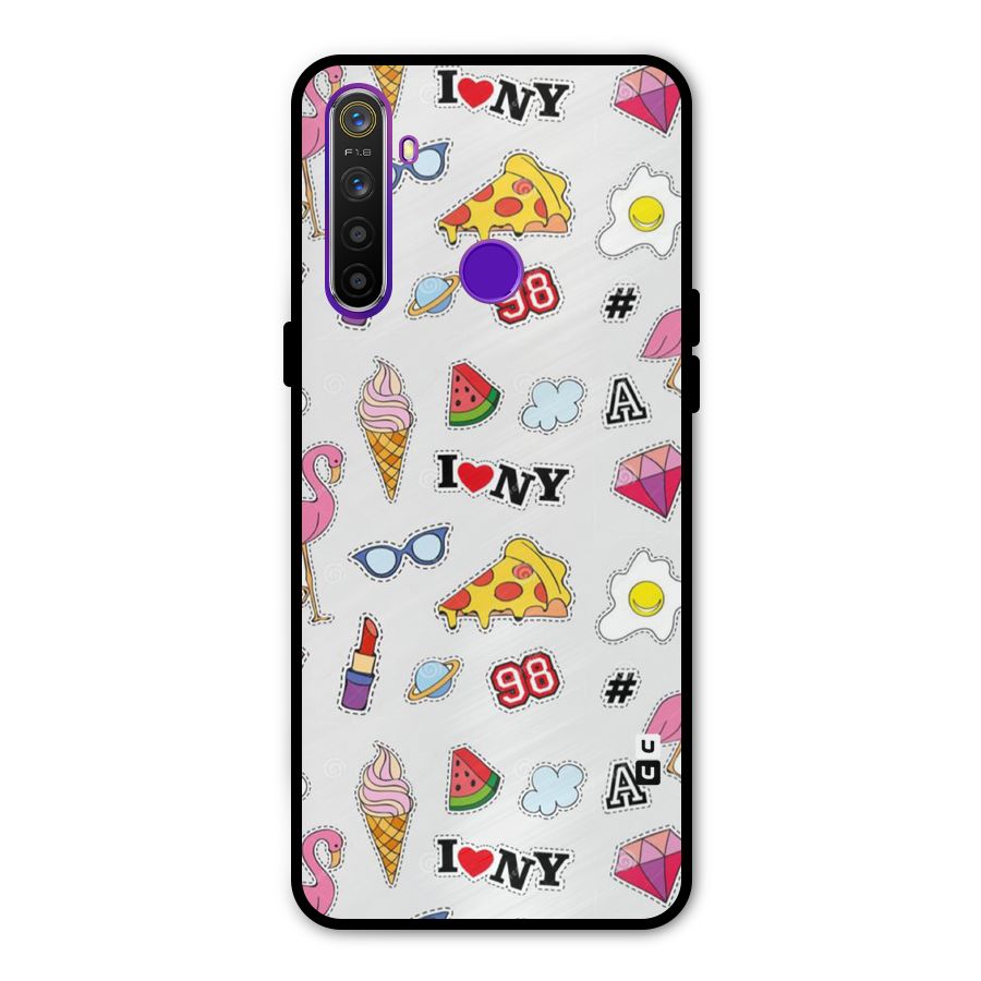 Personnel Quirk Metal Back Case for Realme 5i