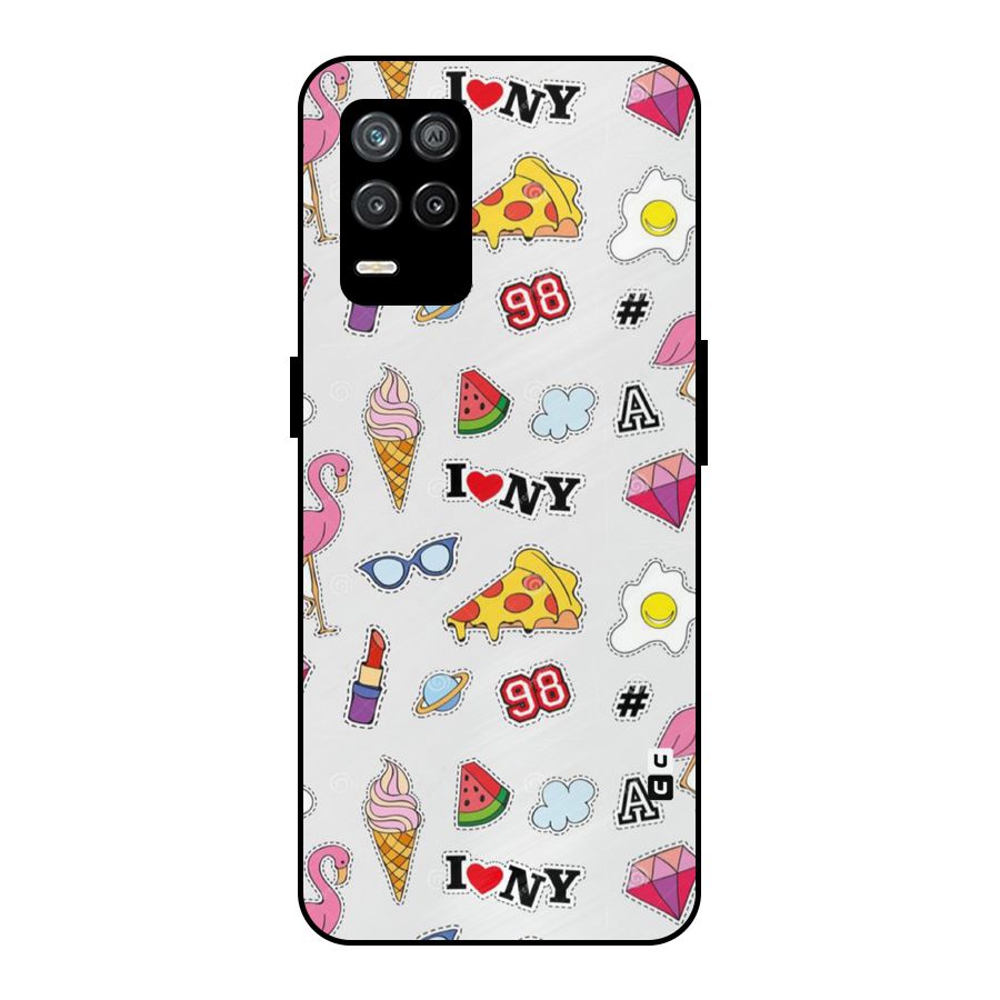 Personnel Quirk Metal Back Case for Realme 8s 5G