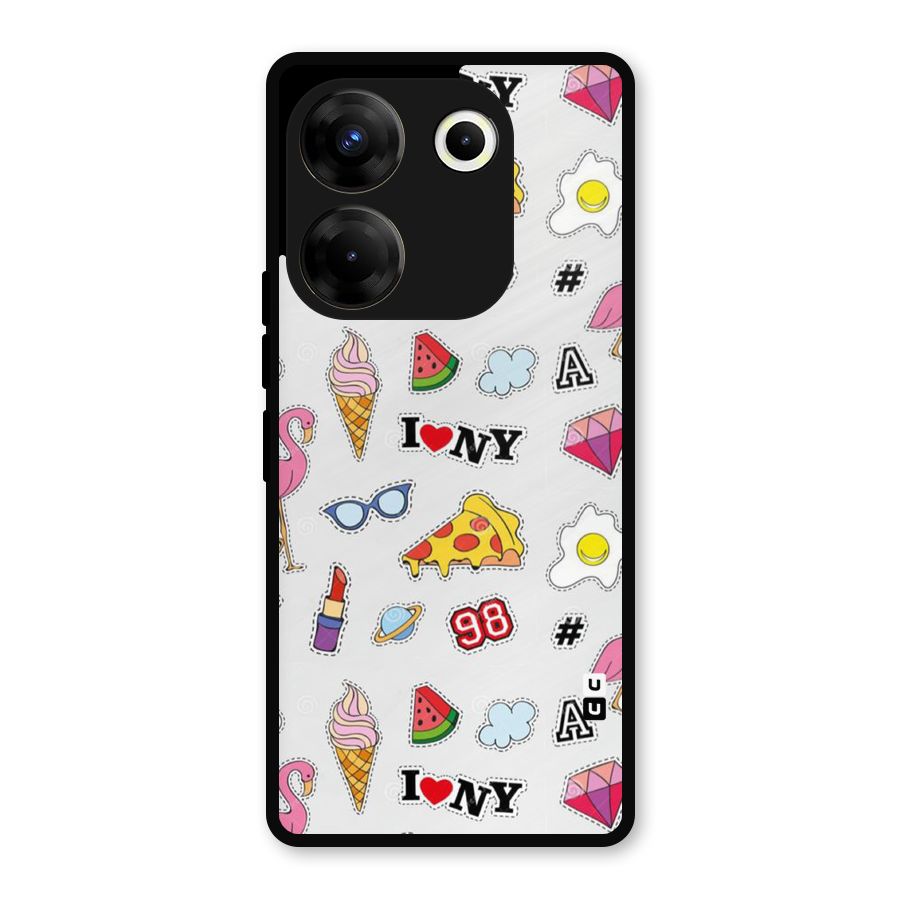 Personnel Quirk Metal Back Case for Tecno Camon 20