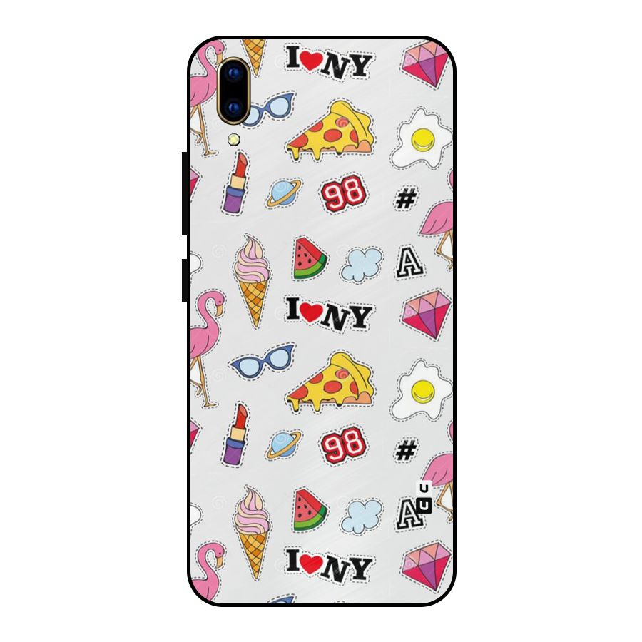 Personnel Quirk Metal Back Case for Vivo V11 Pro