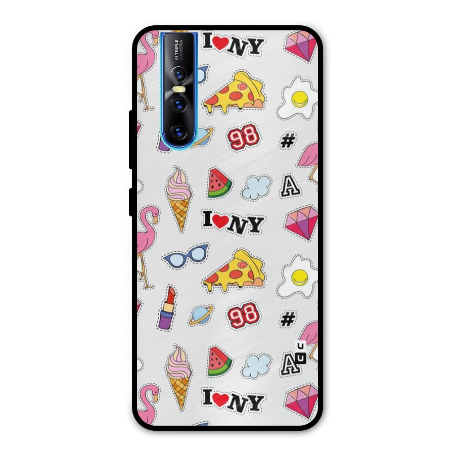 Personnel Quirk Metal Back Case for Vivo V15 Pro