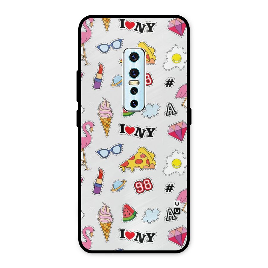 Personnel Quirk Metal Back Case for Vivo V17 Pro