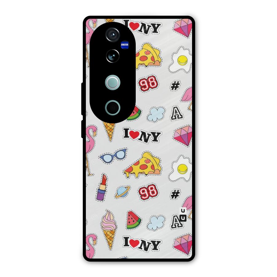 Personnel Quirk Metal Back Case for Vivo V40 Pro