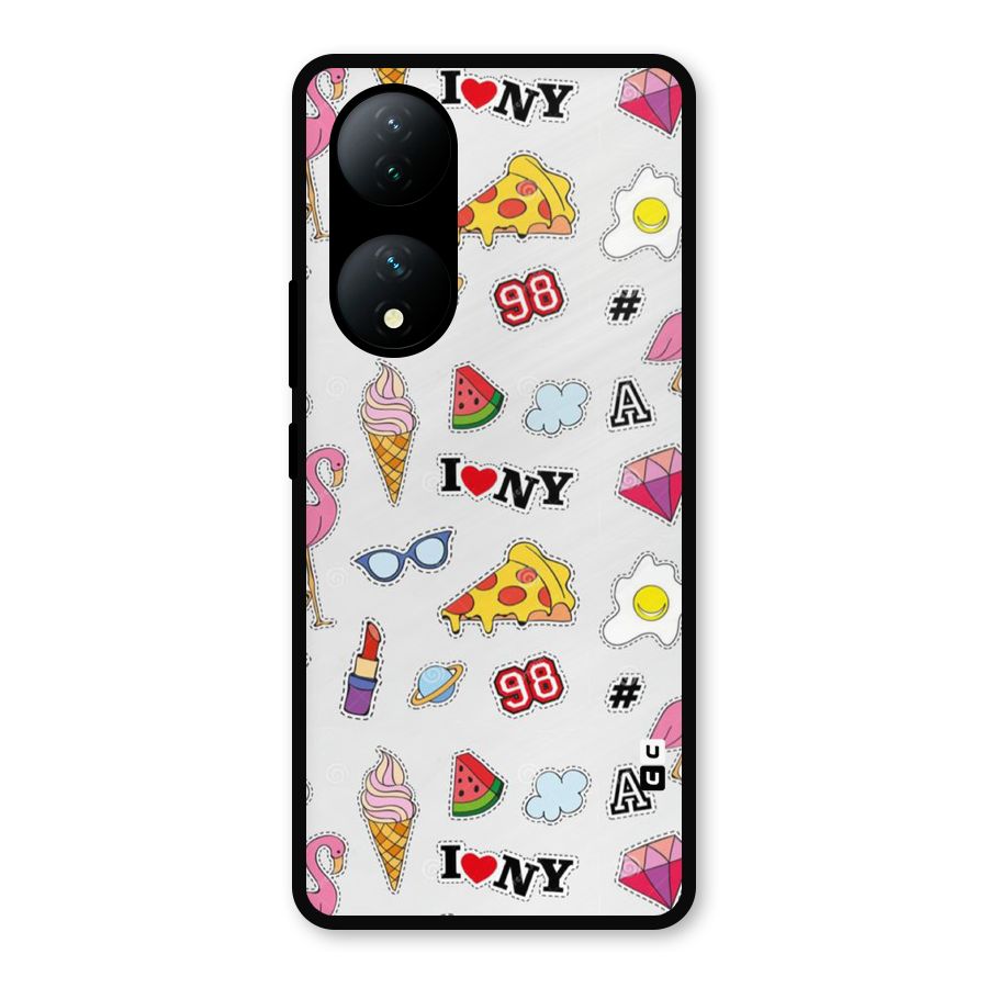 Personnel Quirk Metal Back Case for Vivo Y100