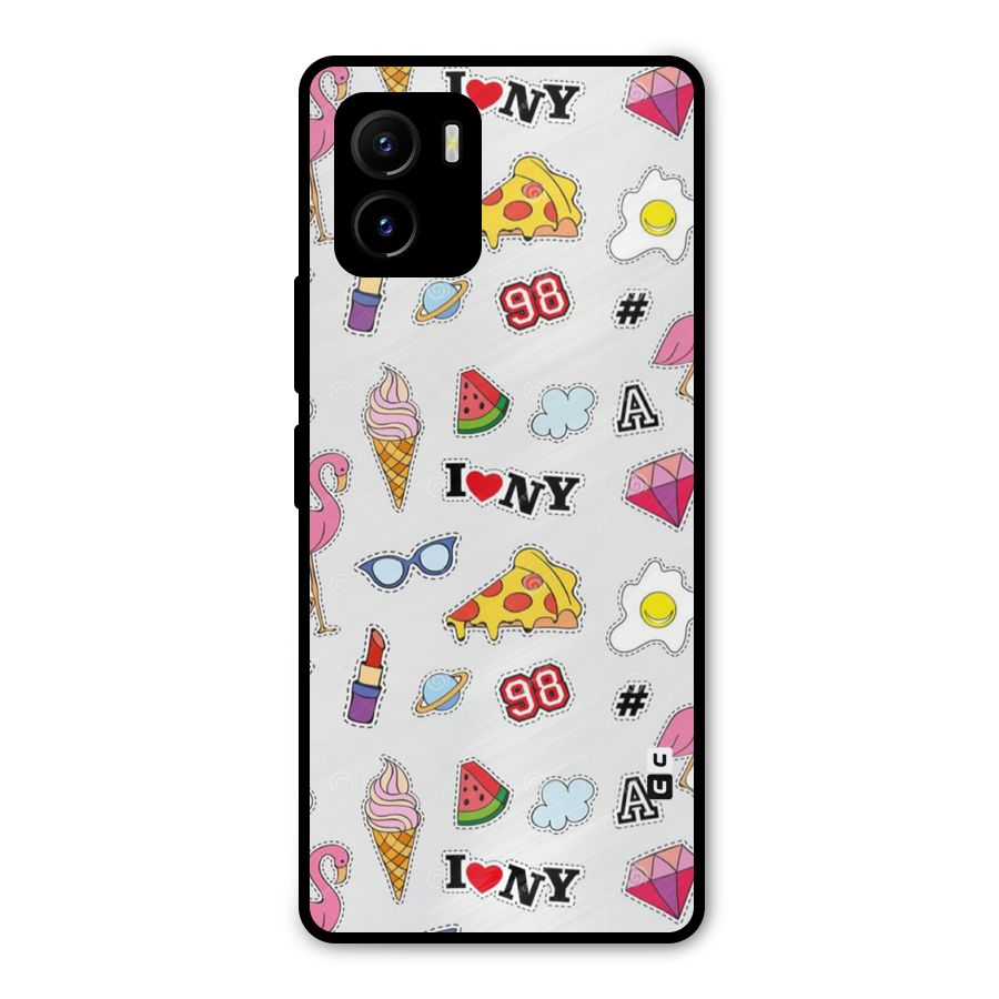 Personnel Quirk Metal Back Case for Vivo Y15s