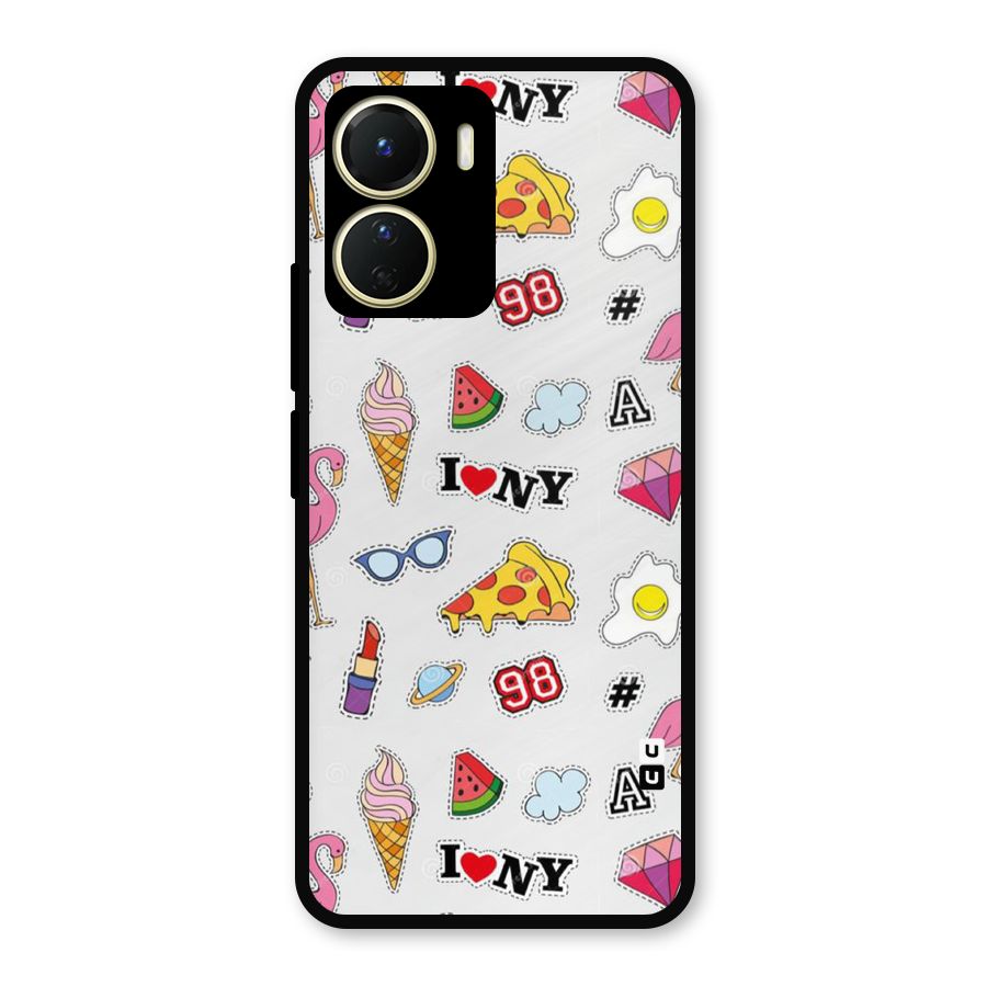Personnel Quirk Metal Back Case for Vivo Y16