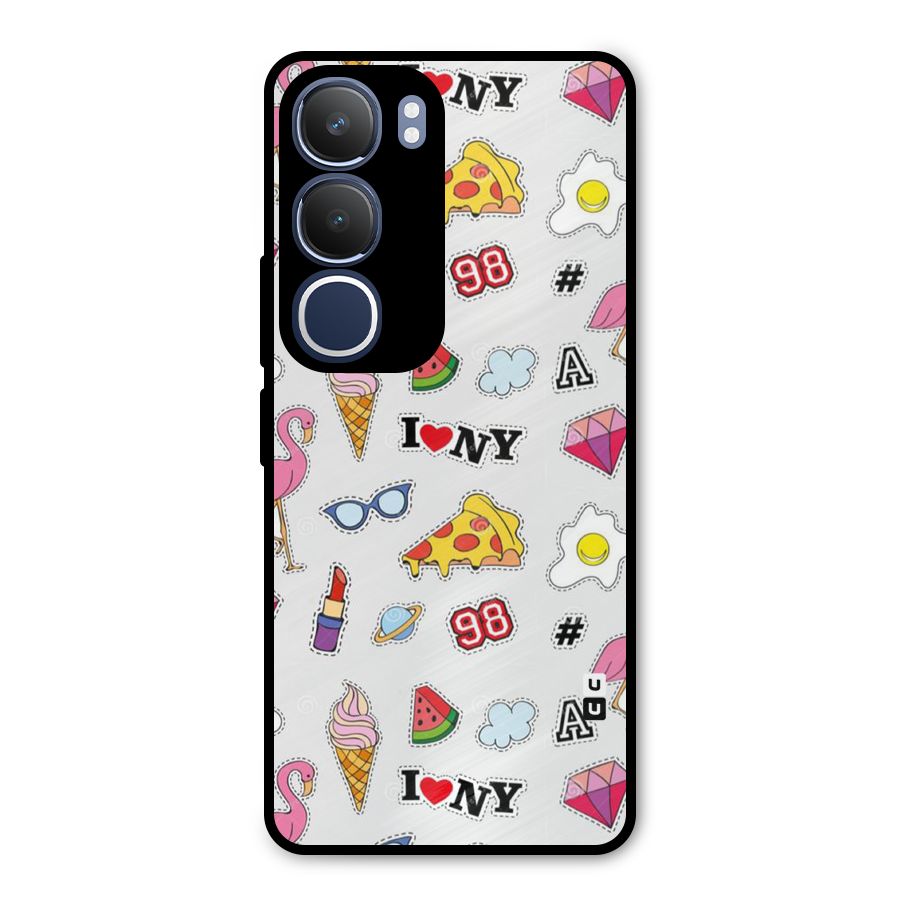 Personnel Quirk Metal Back Case for Vivo Y29