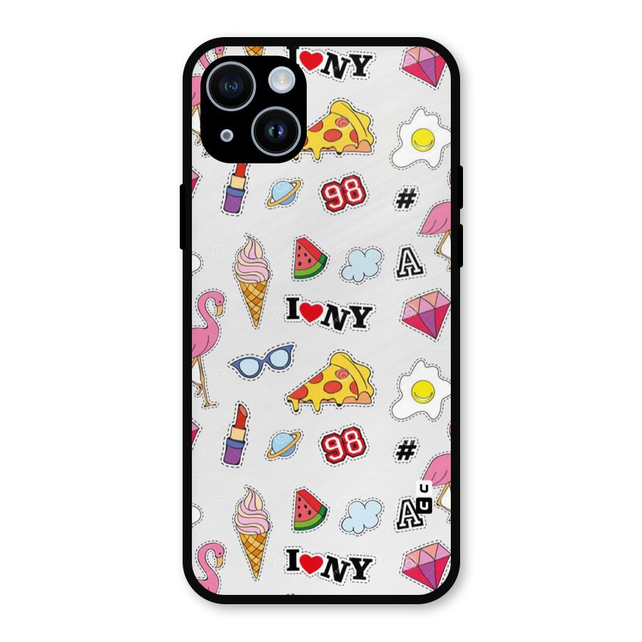 Personnel Quirk Metal Back Case for iPhone 14