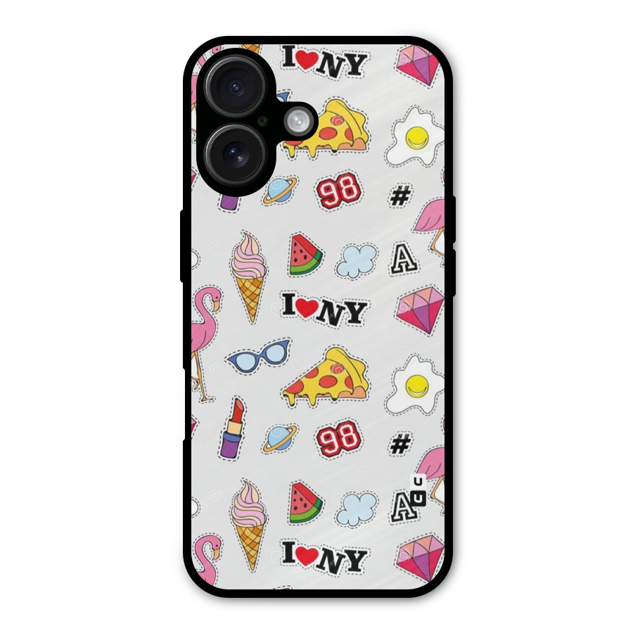 Personnel Quirk Metal Back Case for iPhone 16
