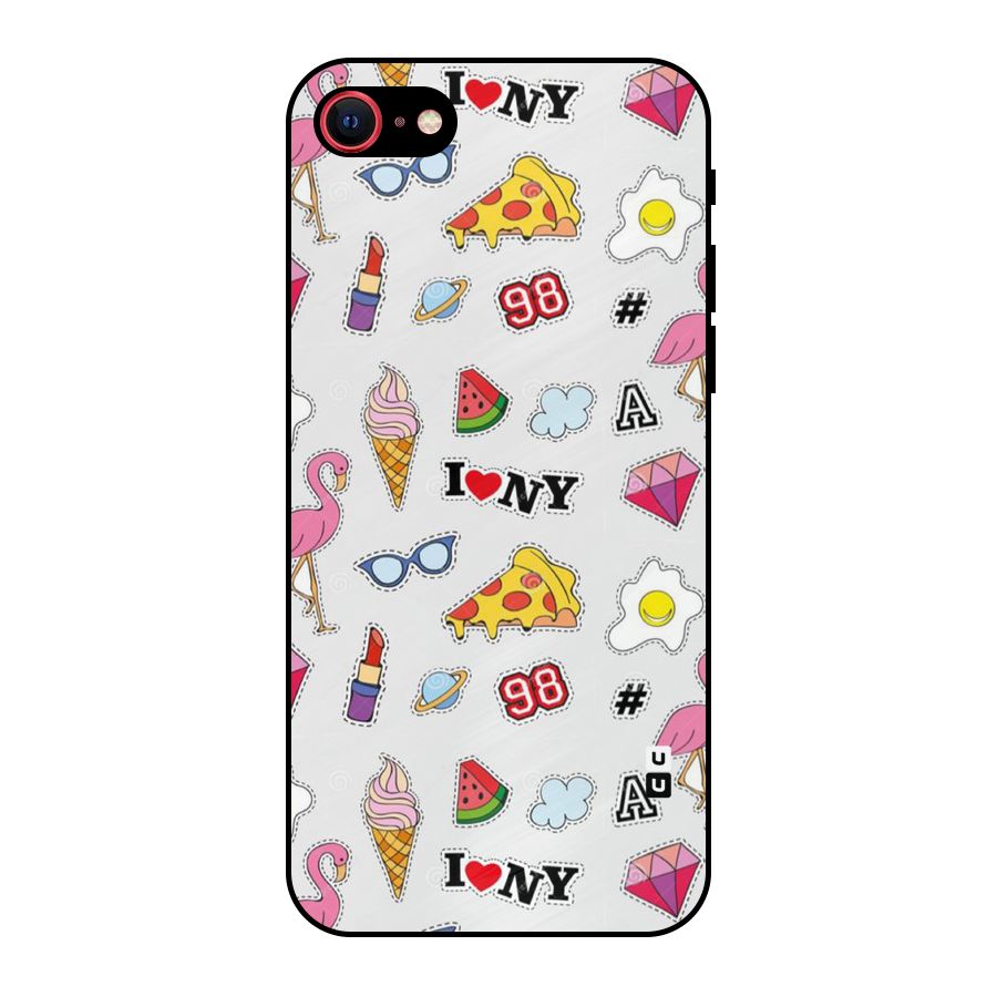 Personnel Quirk Metal Back Case for iPhone SE 2022