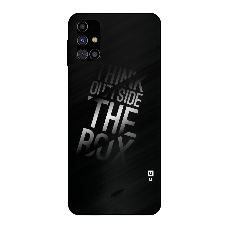 Perspective Thinking Metal Back Case for Galaxy M31s