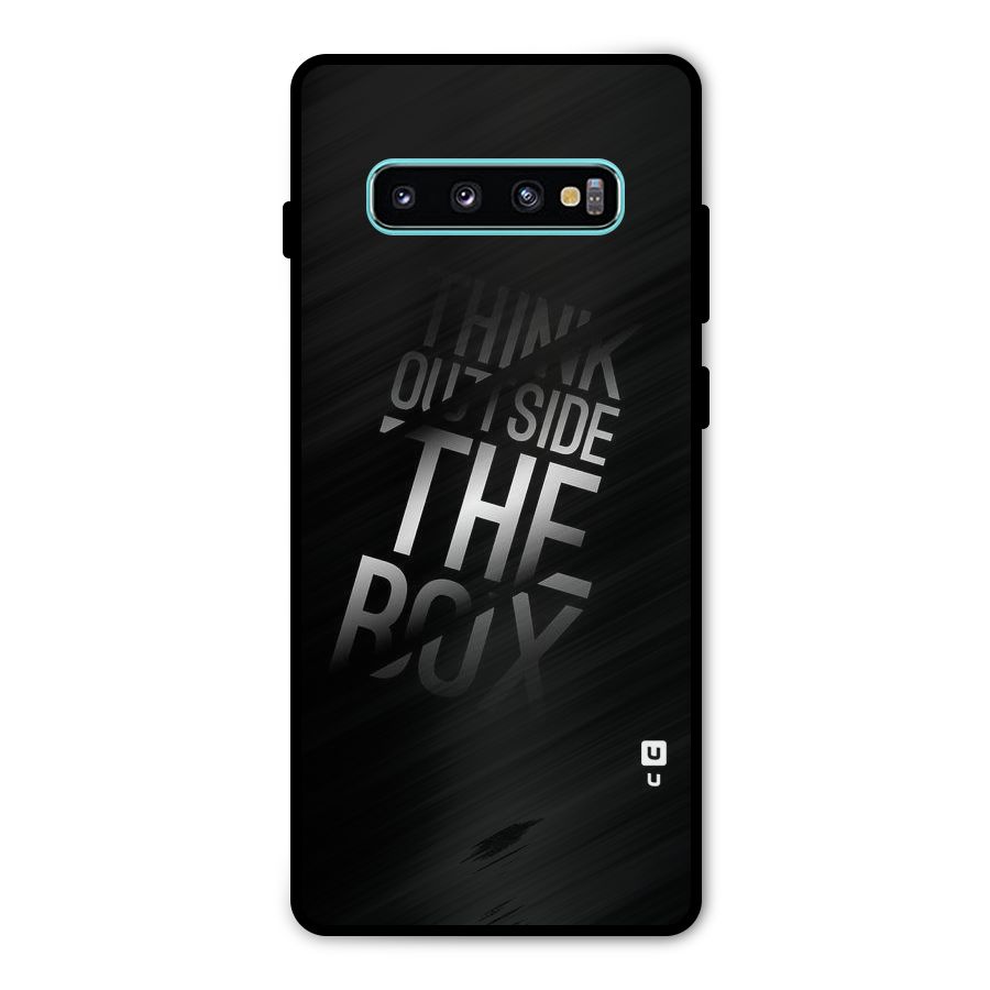 Perspective Thinking Metal Back Case for Galaxy S10 Plus