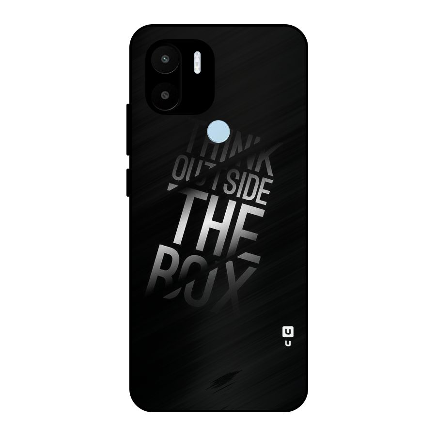 Perspective Thinking Metal Back Case for Redmi A2+