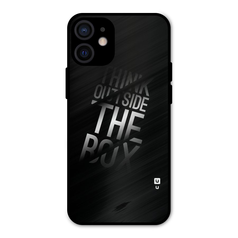 Perspective Thinking Metal Back Case for iPhone 12 Mini
