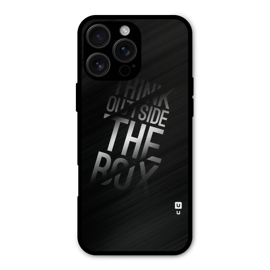Perspective Thinking Metal Back Case for iPhone 16 Pro Max