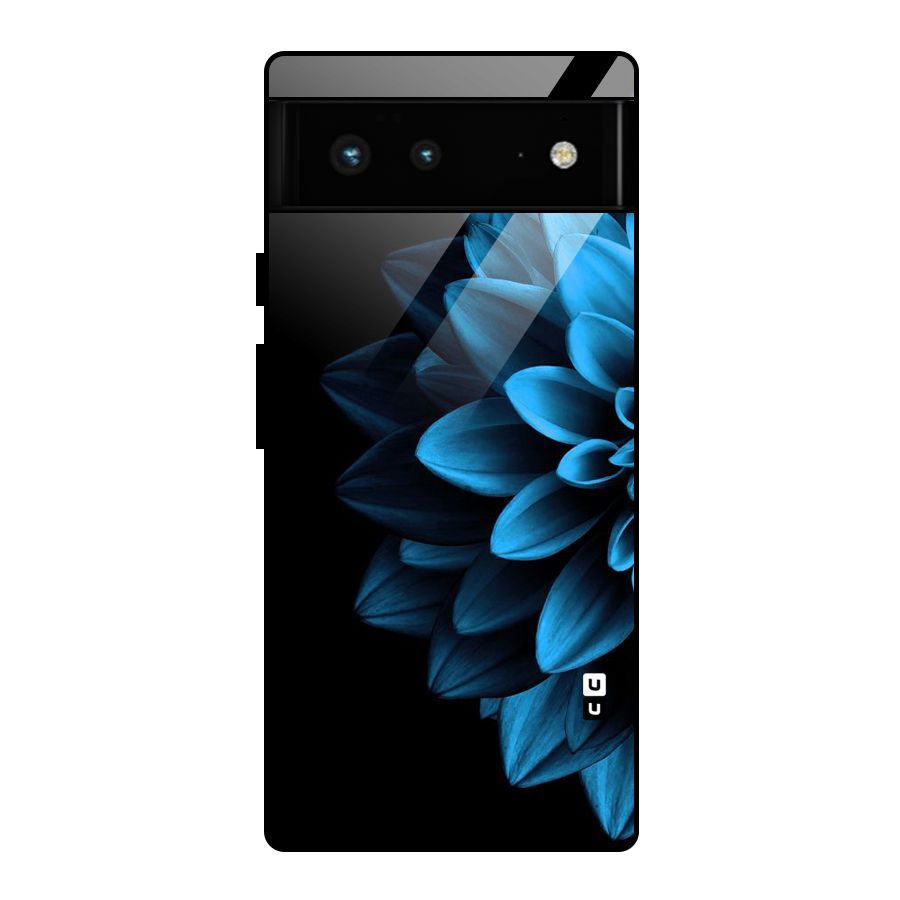Petals In Blue Glass Back Case for Google Pixel 6