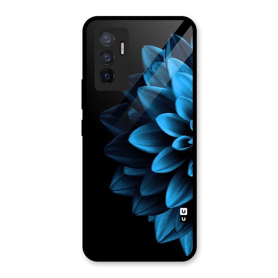 Petals In Blue Glass Back Case for Vivo V23e