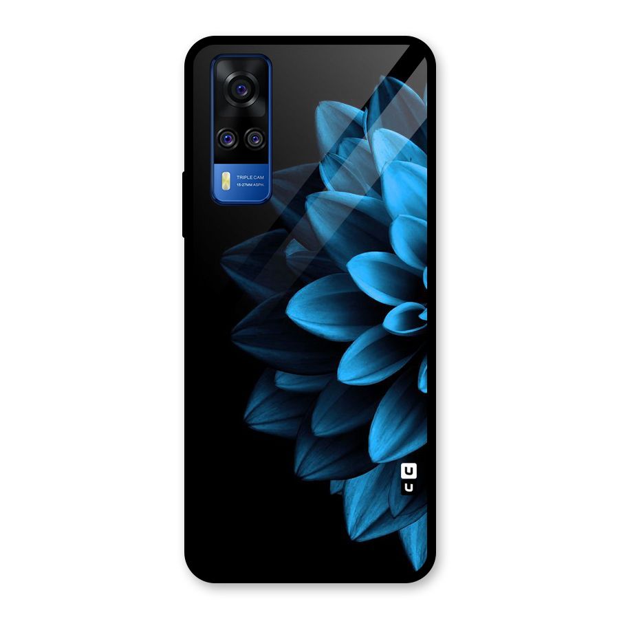 Petals In Blue Glass Back Case for Vivo Y31