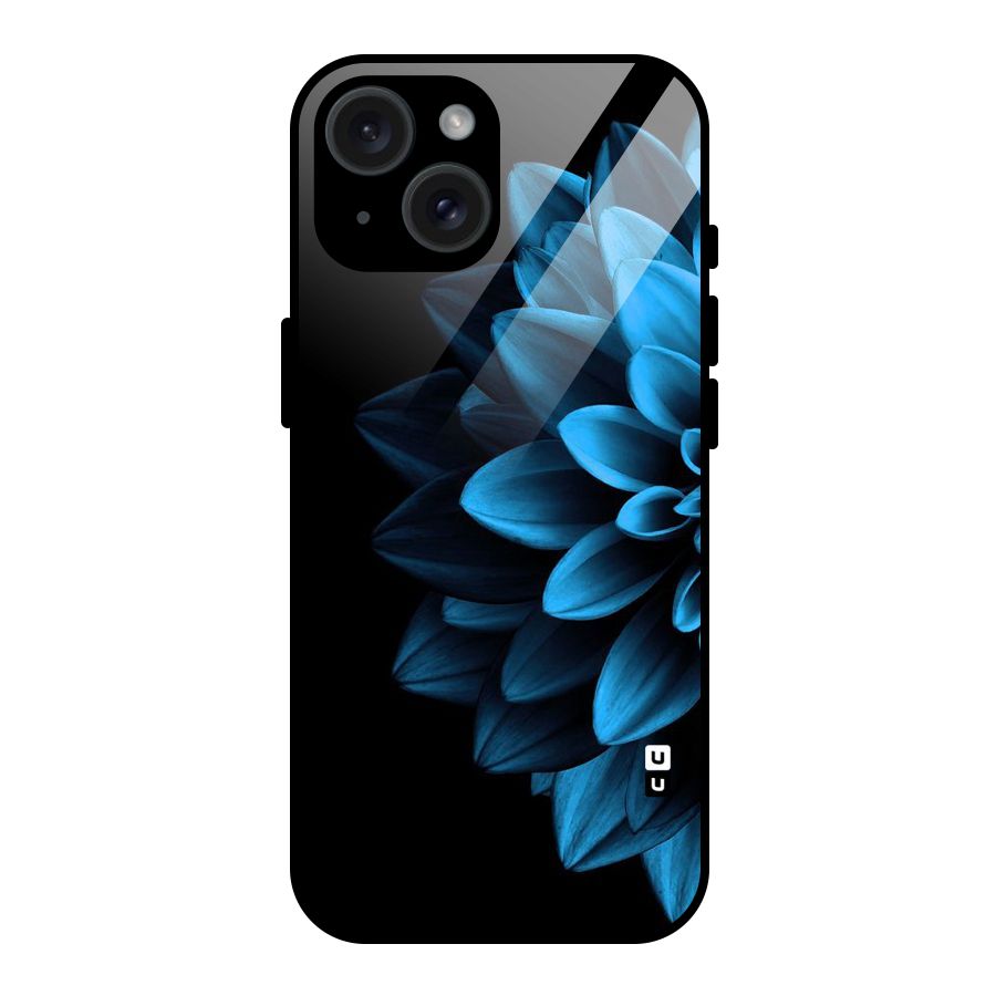 Petals In Blue Glass Back Case for iPhone 15