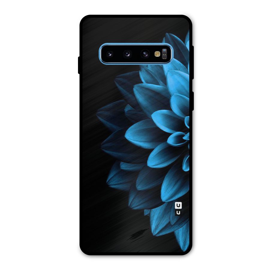Petals In Blue Metal Back Case for Galaxy S10