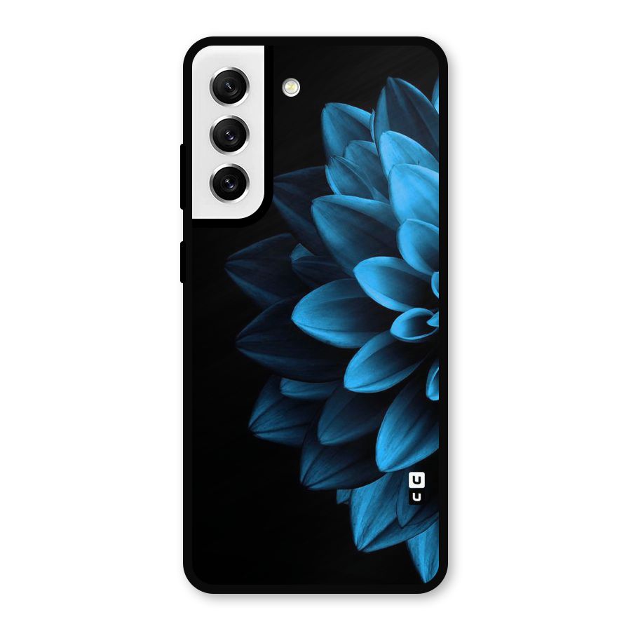 Petals In Blue Metal Back Case for Galaxy S21 FE 5G