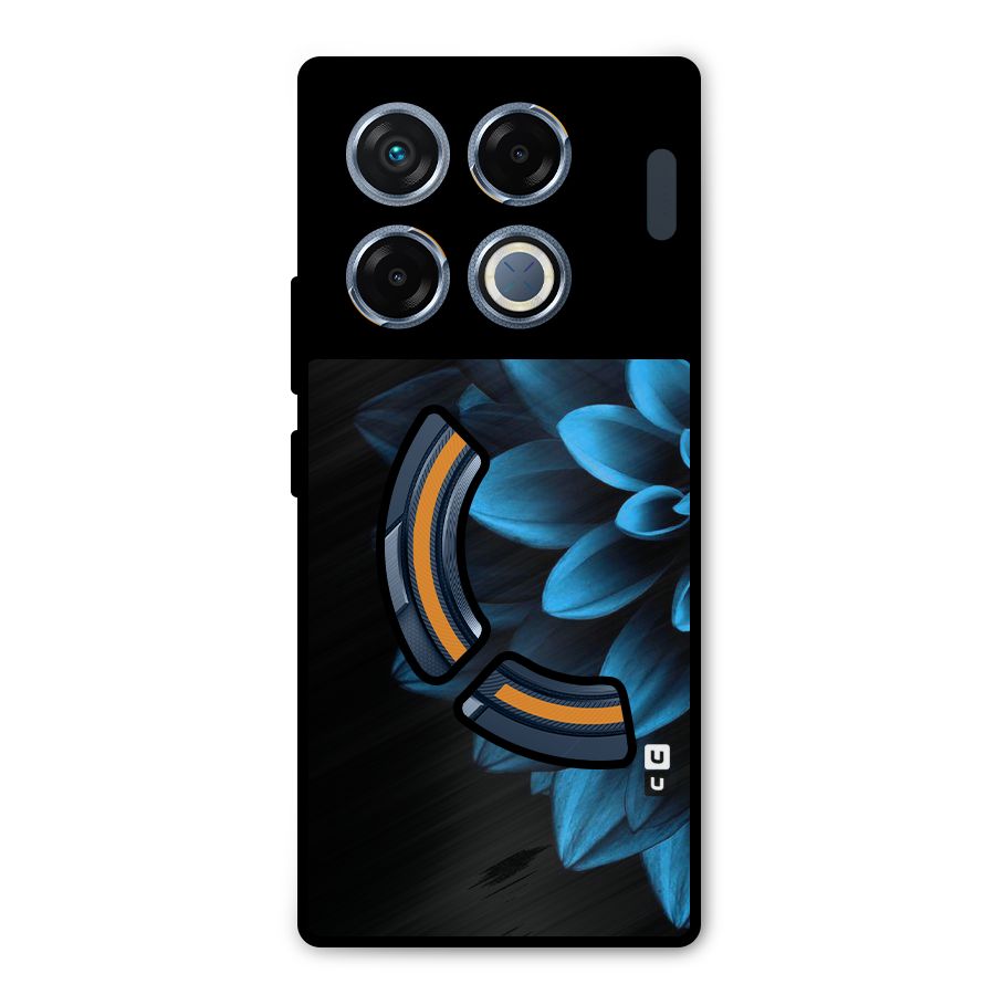 Petals In Blue Metal Back Case for Infinix GT 20 Pro