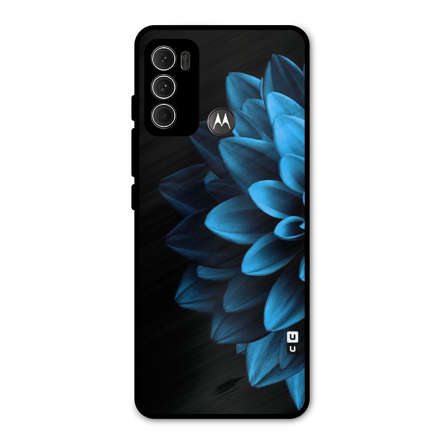 Petals In Blue Metal Back Case for Moto G60