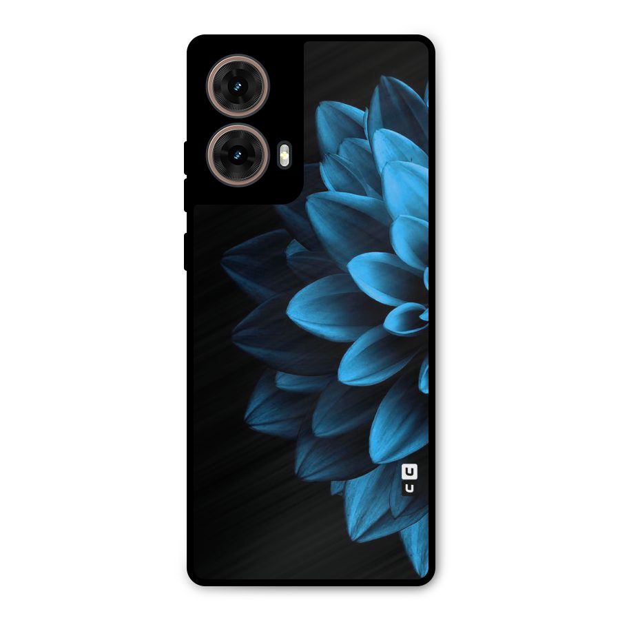 Petals In Blue Metal Back Case for Moto G85