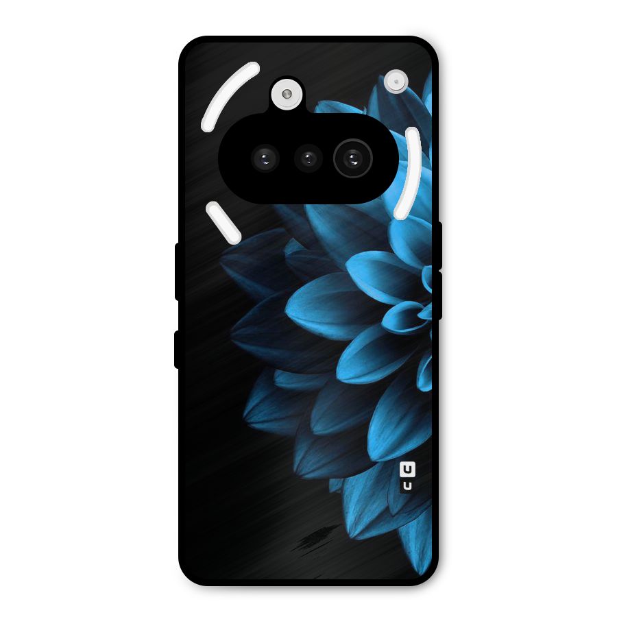 Petals In Blue Metal Back Case for Nothing Phone 3a