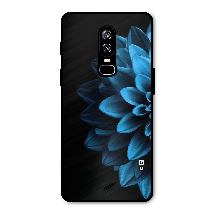 Petals In Blue Metal Back Case for OnePlus 6