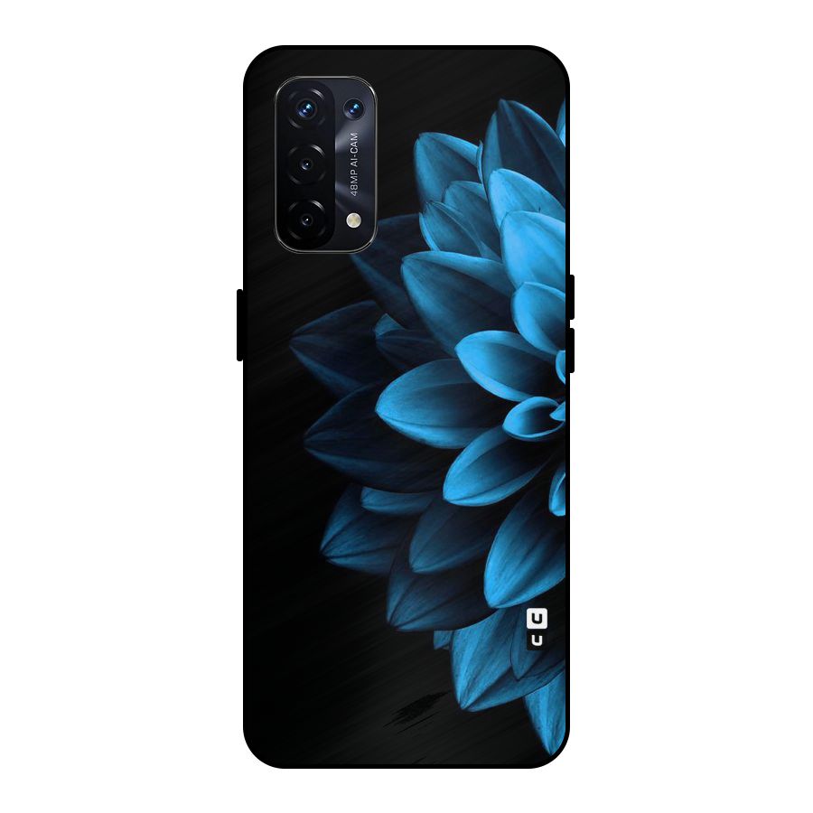 Petals In Blue Metal Back Case for Oppo A74 5G