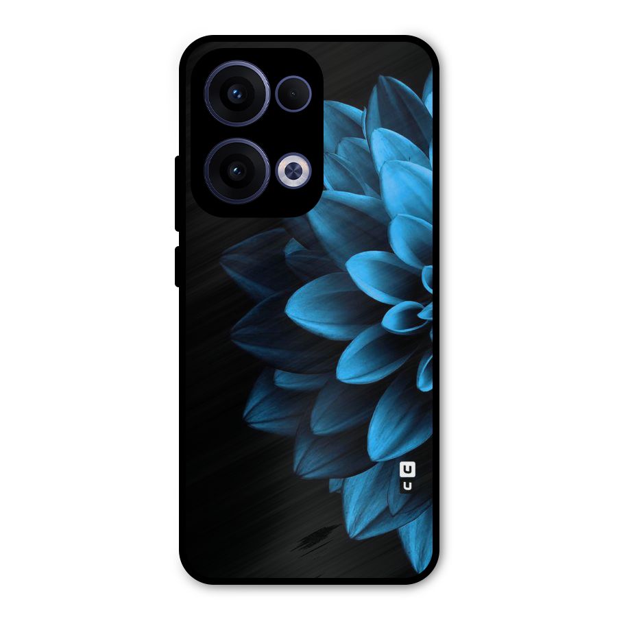 Petals In Blue Metal Back Case for Oppo Reno13