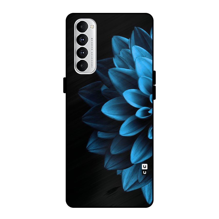 Petals In Blue Metal Back Case for Oppo Reno4 Pro