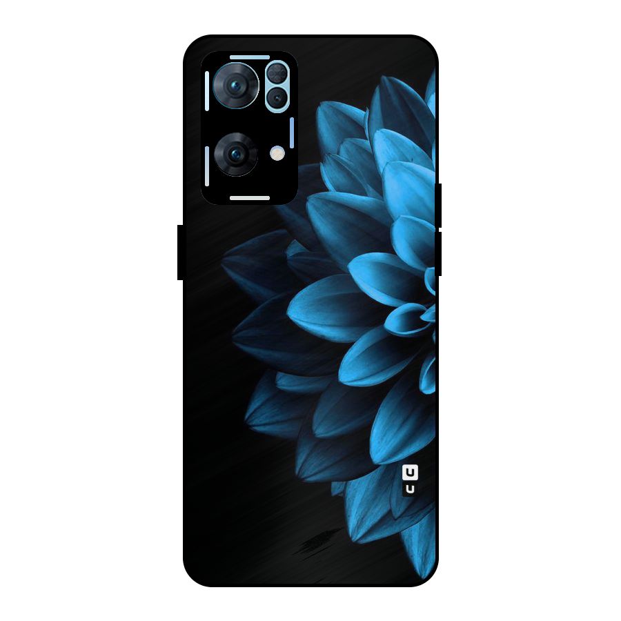 Petals In Blue Metal Back Case for Oppo Reno7 Pro 5G