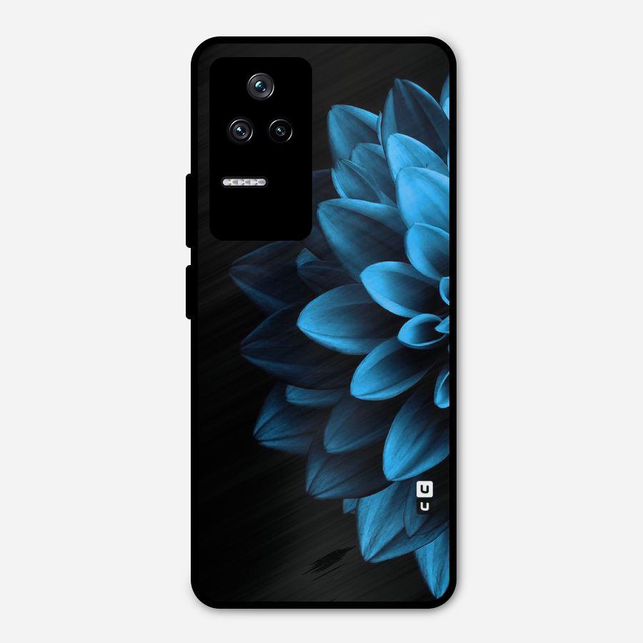 Petals In Blue Metal Back Case for Poco F4 5G