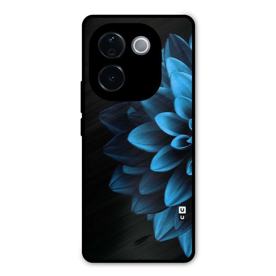 Petals In Blue Metal Back Case for Vivo T3 Pro