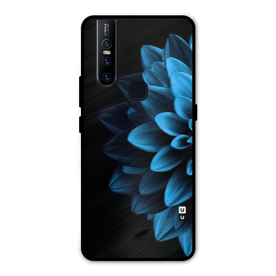 Petals In Blue Metal Back Case for Vivo V15