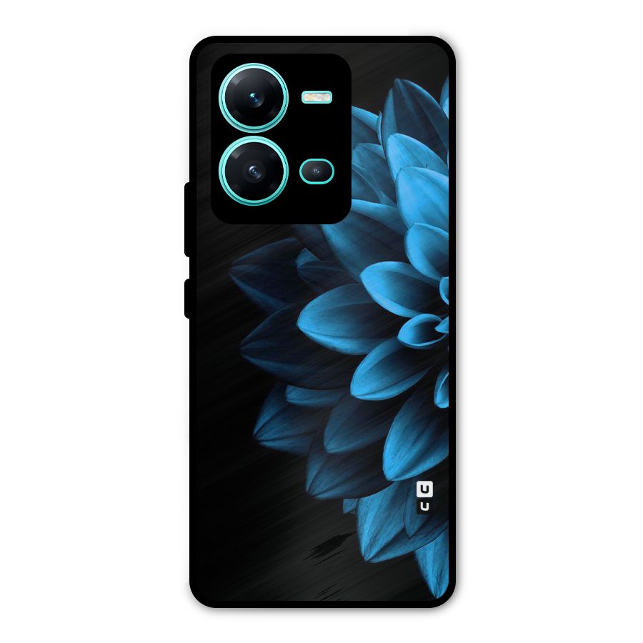 Petals In Blue Metal Back Case for Vivo V25