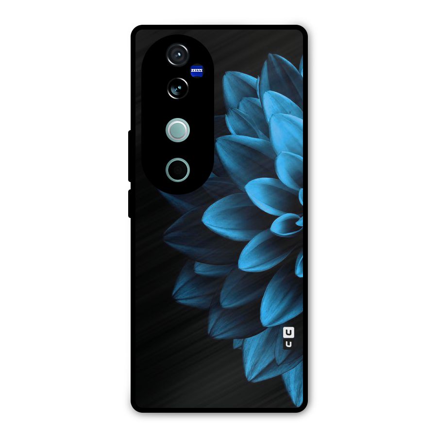Petals In Blue Metal Back Case for Vivo V40