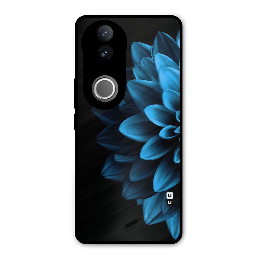 Petals In Blue Metal Back Case for Vivo V50e