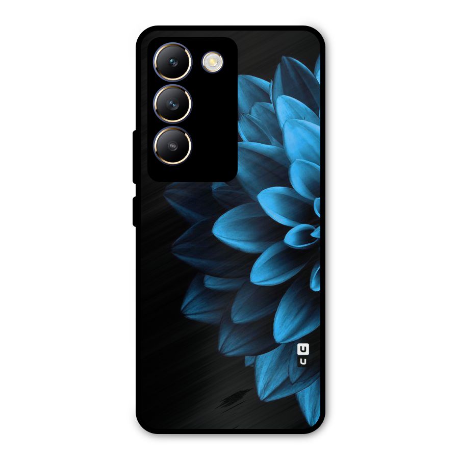 Petals In Blue Metal Back Case for Vivo Y200e