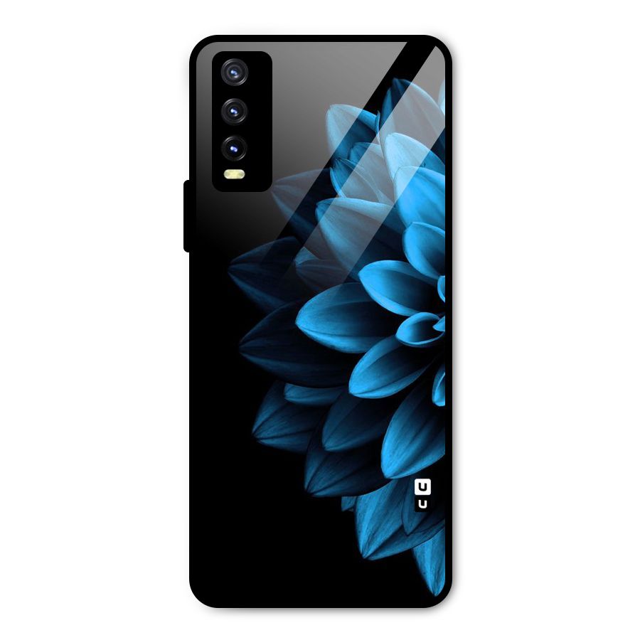 Petals In Blue Metal Back Case for Vivo Y20g