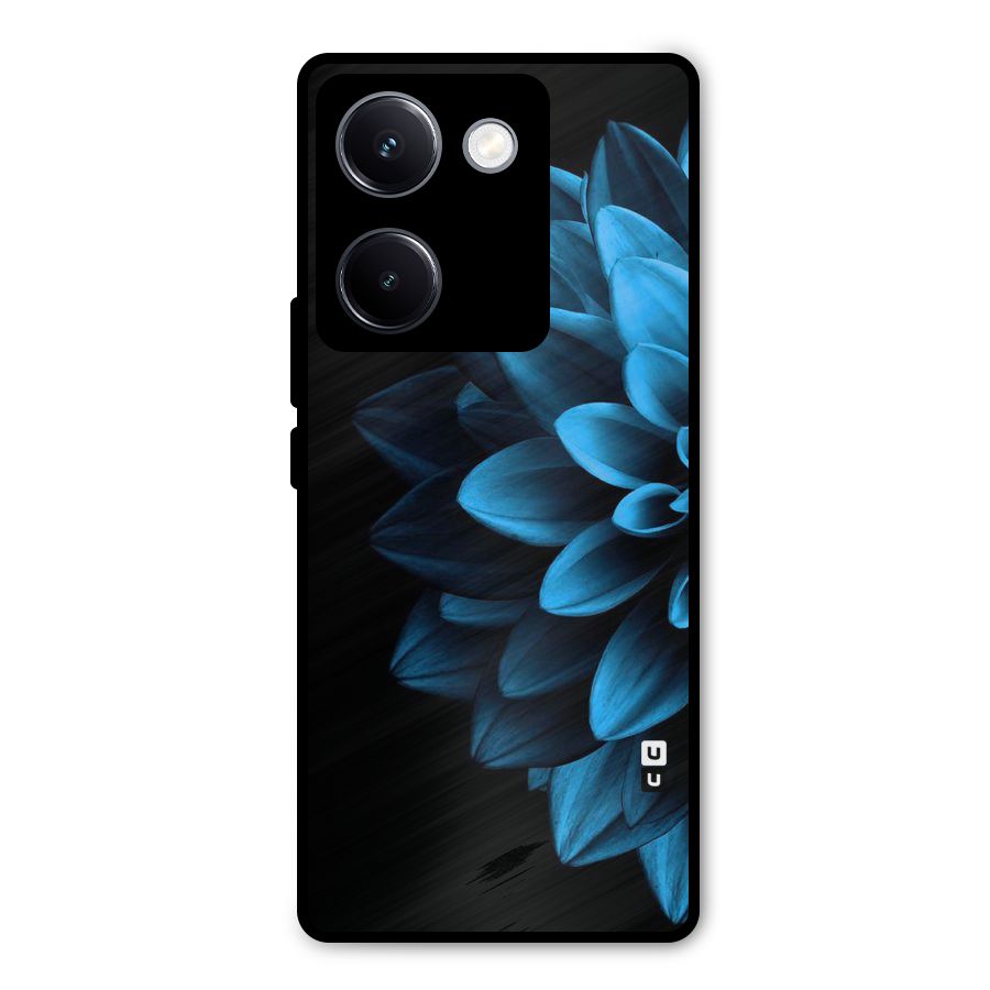 Petals In Blue Metal Back Case for Vivo Y300 Plus