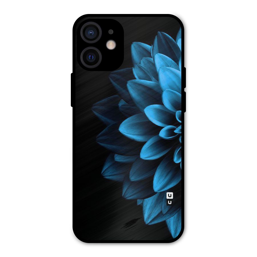 Petals In Blue Metal Back Case for iPhone 12 Mini