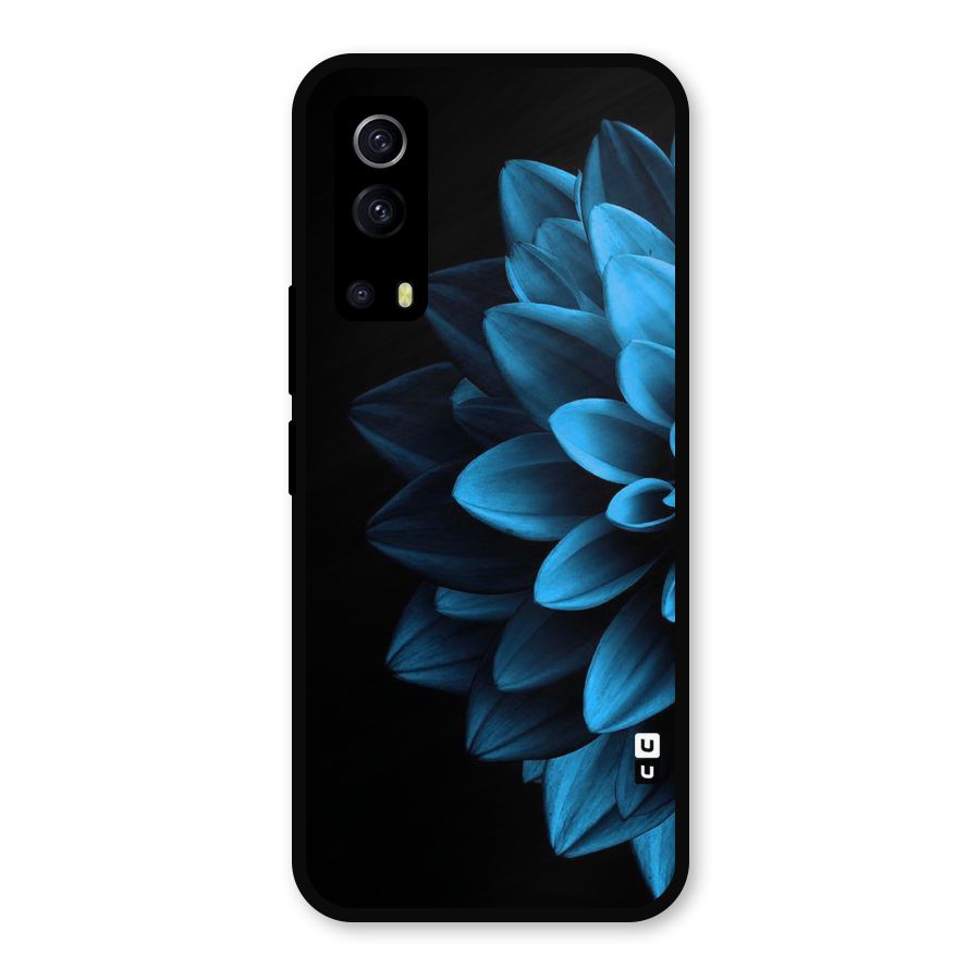 Petals In Blue Metal Back Case for iQOO Z3