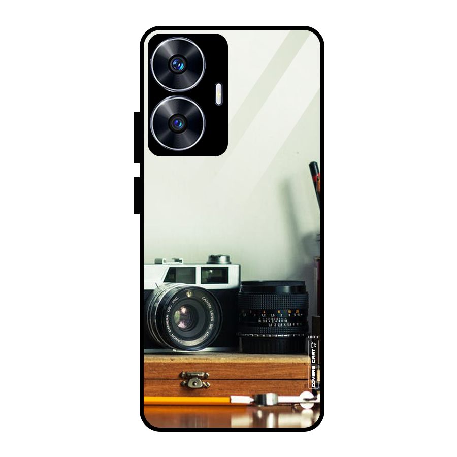 Photographer Desk Glass Back Case for realme C55