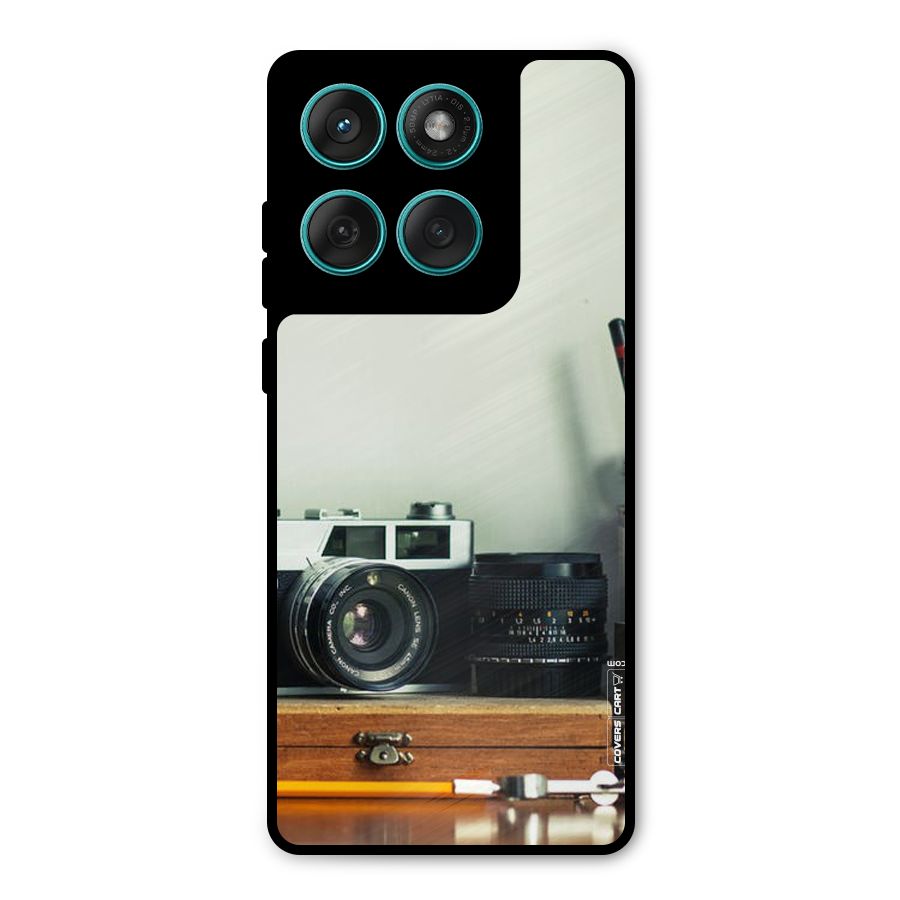 Photographer Desk Metal Back Case for Motorola Edge 60 Fusion