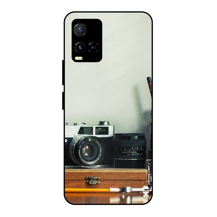 Photographer Desk Metal Back Case for Vivo Y21A